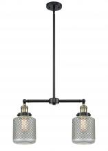 Innovations Lighting 209-BAB-G262 - Stanton - 2 Light - 23 inch - Black Antique Brass - Stem Hung - Island Light