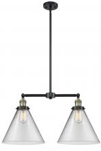 Innovations Lighting 209-BAB-G42-L - Cone - 2 Light - 21 inch - Black Antique Brass - Stem Hung - Island Light