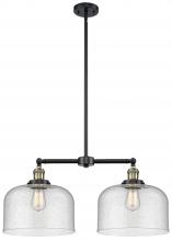 Innovations Lighting 209-BAB-G74-L-LED - Bell - 2 Light - 21 inch - Black Antique Brass - Stem Hung - Island Light