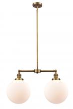 Innovations Lighting 209-BB-G201-10 - Beacon - 2 Light - 25 inch - Brushed Brass - Stem Hung - Island Light