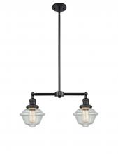 Innovations Lighting 209-BK-G534 - Oxford - 2 Light - 24 inch - Matte Black - Stem Hung - Island Light