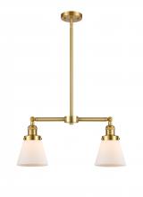 Innovations Lighting 209-SG-G61 - Cone - 2 Light - 21 inch - Satin Gold - Stem Hung - Island Light