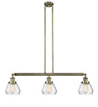 Innovations Lighting 213-AB-G172-LED - Fulton - 3 Light - 39 inch - Antique Brass - Stem Hung - Island Light