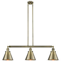 Innovations Lighting 213-AB-M13-AB-LED - Appalachian - 3 Light - 40 inch - Antique Brass - Stem Hung - Island Light