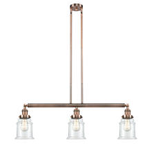 Innovations Lighting 213-AC-G182-LED - Canton - 3 Light - 39 inch - Antique Copper - Stem Hung - Island Light