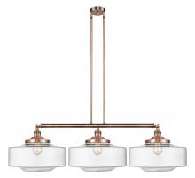 Innovations Lighting 213-AC-G692-16-LED - Bridgeton - 3 Light - 50 inch - Antique Copper - Stem Hung - Island Light