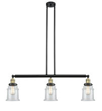 Innovations Lighting 213-BAB-G182-LED - Canton - 3 Light - 39 inch - Black Antique Brass - Stem Hung - Island Light