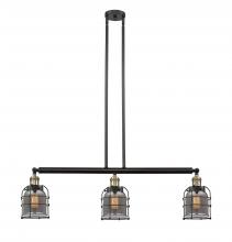 Innovations Lighting 213-BAB-G53-CE-LED - Bell Cage - 3 Light - 39 inch - Black Antique Brass - Stem Hung - Island Light
