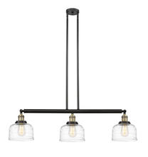 Innovations Lighting 213-BAB-G713-LED - Bell - 3 Light - 41 inch - Black Antique Brass - Stem Hung - Island Light