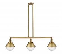 Innovations Lighting 213-BB-HFS-64-BB - Hampden - 3 Light - 40 inch - Brushed Brass - Stem Hung - Island Light