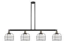 Innovations Lighting 214-BAB-G71-CE-LED - Bell Cage - 4 Light - 53 inch - Black Antique Brass - Stem Hung - Island Light