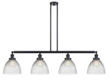 Innovations Lighting 214-BK-G222 - Seneca Falls - 4 Light - 51 inch - Matte Black - Stem Hung - Island Light