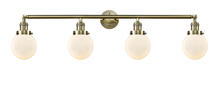Innovations Lighting 215-AB-G201-6-LED - Beacon - 4 Light - 42 inch - Antique Brass - Bath Vanity Light