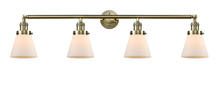 Innovations Lighting 215-AB-G61-LED - Cone - 4 Light - 42 inch - Antique Brass - Bath Vanity Light