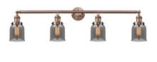 Innovations Lighting 215-AC-G53 - Bell - 4 Light - 42 inch - Antique Copper - Bath Vanity Light