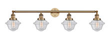 Innovations Lighting 215-BB-G534 - Oxford - 4 Light - 46 inch - Brushed Brass - Bath Vanity Light