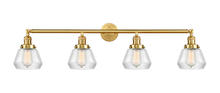 Innovations Lighting 215-SG-G172 - Fulton - 4 Light - 43 inch - Satin Gold - Bath Vanity Light