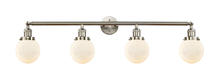 Innovations Lighting 215-SN-G201-6 - Beacon - 4 Light - 42 inch - Brushed Satin Nickel - Bath Vanity Light