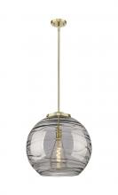 Innovations Lighting 221-1S-AB-G1213-18SM - Athens Deco Swirl - 1 Light - 18 inch - Antique Brass - Cord hung - Pendant