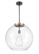 Innovations Lighting 221-1S-BAB-G122-18 - Athens - 1 Light - 18 inch - Black Antique Brass - Cord hung - Pendant