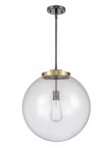 Innovations Lighting 221-1S-BAB-G204-16 - Beacon - 1 Light - 16 inch - Black Antique Brass - Stem Hung - Pendant