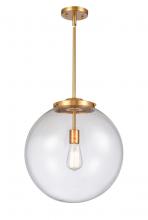 Innovations Lighting 221-1S-SG-G204-16 - Beacon - 1 Light - 16 inch - Satin Gold - Stem Hung - Pendant