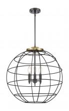 Innovations Lighting 221-3S-BAB-CE-22-BK - Lake Placid - 3 Light - 22 inch - Black Antique Brass - Pendant