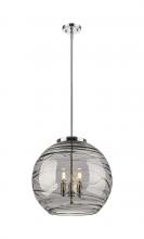 Innovations Lighting 221-3S-PC-G1213-18SM - Athens Deco Swirl - 3 Light - 18 inch - Polished Chrome - Cord hung - Pendant