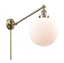 Innovations Lighting 237-AB-G201-10-LED - Beacon - 1 Light - 10 inch - Antique Brass - Swing Arm