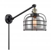Innovations Lighting 237-BAB-G73-CE-LED - Bell Cage - 1 Light - 8 inch - Black Antique Brass - Swing Arm