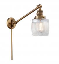 Innovations Lighting 237-BB-G302 - Colton - 1 Light - 8 inch - Brushed Brass - Swing Arm