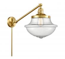 Innovations Lighting 237-SG-G544 - Oxford - 1 Light - 12 inch - Satin Gold - Swing Arm