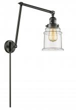 Innovations Lighting 238-OB-G182-LED - Canton - 1 Light - 6 inch - Oil Rubbed Bronze - Swing Arm