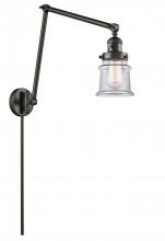 Innovations Lighting 238-OB-G182S-LED - Canton - 1 Light - 8 inch - Oil Rubbed Bronze - Swing Arm