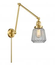 Innovations Lighting 238-SG-G142 - Chatham - 1 Light - 8 inch - Satin Gold - Swing Arm