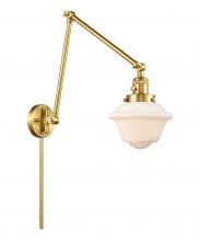 Innovations Lighting 238-SG-G531 - Oxford - 1 Light - 8 inch - Satin Gold - Swing Arm