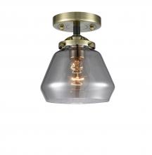 Innovations Lighting 284-1C-BAB-G173-LED - Fulton - 1 Light - 7 inch - Black Antique Brass - Semi-Flush Mount