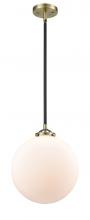 Innovations Lighting 284-1S-BAB-G201-12-LED - Beacon - 1 Light - 12 inch - Black Antique Brass - Cord hung - Mini Pendant