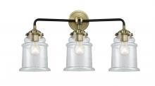 Innovations Lighting 284-3W-BAB-G182-LED - Canton - 3 Light - 24 inch - Black Antique Brass - Bath Vanity Light