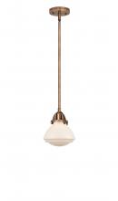 Innovations Lighting 288-1S-AC-G321-LED - Olean - 1 Light - 7 inch - Antique Copper - Cord hung - Mini Pendant