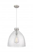 Innovations Lighting 410-1PL-SN-G412-18SDY - Newton Bell - 1 Light - 18 inch - Satin Nickel - Cord hung - Pendant