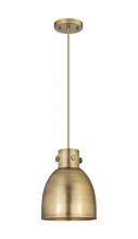 Innovations Lighting 410-1PS-BB-M412-8BB - Newton Sphere - 1 Light - 8 inch - Brushed Brass - Cord hung - Pendant