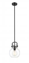 Innovations Lighting 410-1S-BK-8CL - Newton Sphere - 1 Light - 8 inch - Matte Black - Cord hung - Mini Pendant