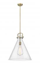 Innovations Lighting 410-1SL-BB-G411-18SDY - Newton Cone - 1 Light - 18 inch - Brushed Brass - Pendant