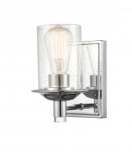 Innovations Lighting 417-1W-PC-SDY-LED - Manhattan - 1 Light - 5 inch - Polished Chrome - Bath Vanity Light