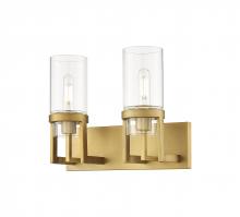 Innovations Lighting 426-2W-BB-G426-8CL - Utopia - 2 Light - 15 inch - Brushed Brass - Bath Vanity Light