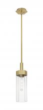 Innovations Lighting 427-1S-BB-G427-14CL - Claverack - 1 Light - 6 inch - Brushed Brass - Pendant
