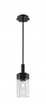 Innovations Lighting 427-1S-BK-G427-9CL - Claverack - 1 Light - 6 inch - Matte Black - Pendant