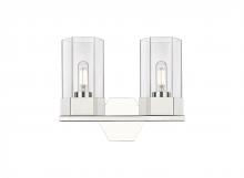 Innovations Lighting 427-2W-PN-G427-9CL - Claverack - 2 Light - 13 inch - Polished Nickel - Bath Vanity Light