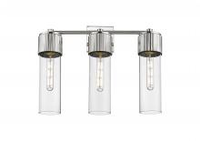 Innovations Lighting 428-3W-PN-G428-12CL - Bolivar - 3 Light - 21 inch - Polished Nickel - Bath Vanity Light